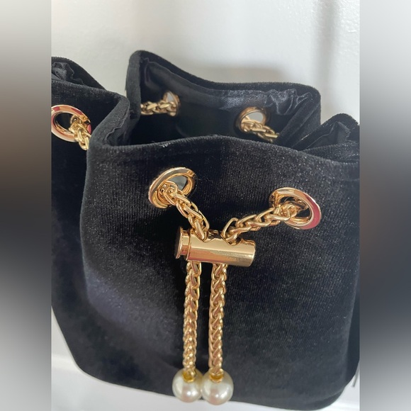 HOUSE OF HARLOW 1960 Chic Crossbody Bag Chain Strap Small Black NEW - Picture 3 of 8